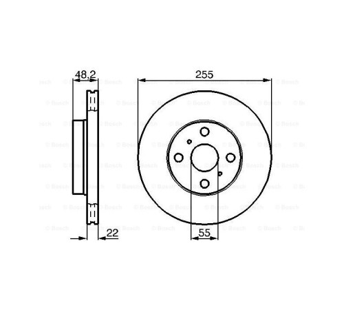 Тормозной диск Bosch 0 986 478 578