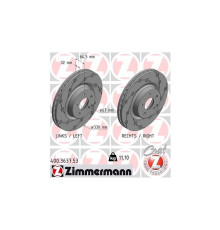 Гальмівний диск ZIMMERMANN 400.3637.53