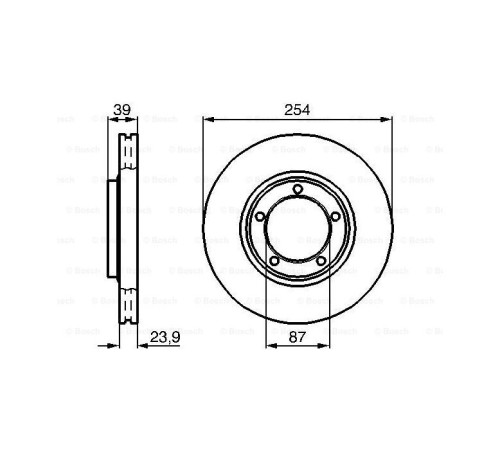 Тормозной диск Bosch 0 986 478 714