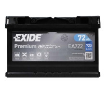 Акумулятор автомобільний EXIDE PREMIUM 72A (EA722)