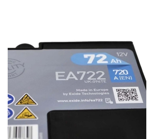 Аккумулятор автомобильный EXIDE PREMIUM 72A (EA722)