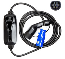 Зарядное устройство для электромобиля HiSmart Type 2-CEE, 6-32A, 7.2кВт, 1 фазное, 5м (EV200047)