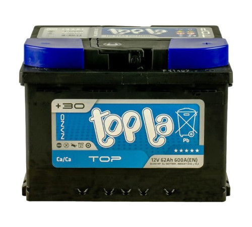 Аккумулятор автомобильный Topla 62 Ah/12V TOP Euro (118 662)