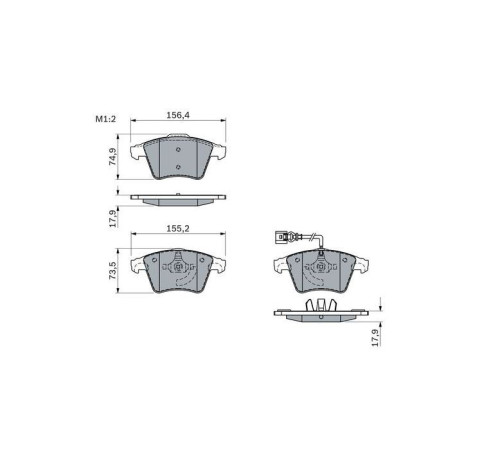 Тормозные колодки Bosch 0 986 494 107