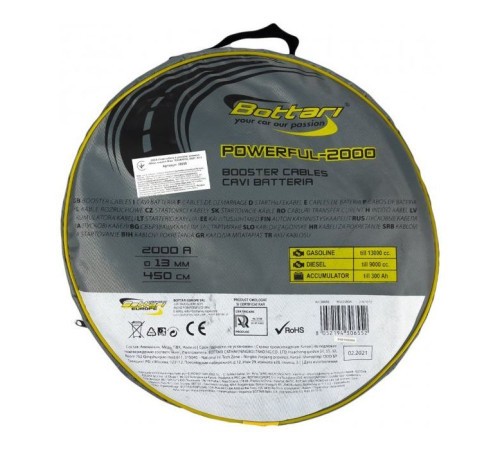 Проволока для запуска для автомобиля Bottari 2000A 4,5м 