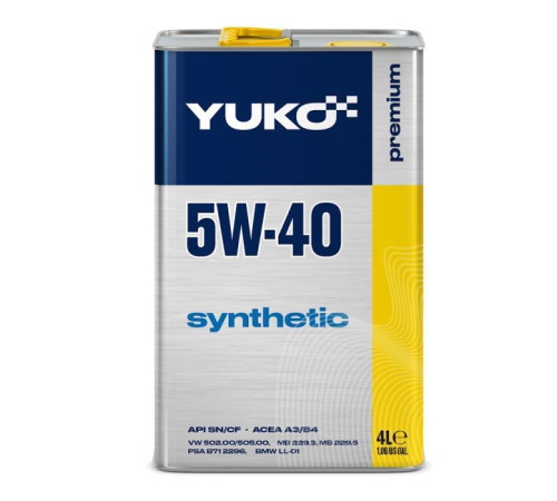 Моторное масло Yuko SYNTHETIC 5W-40 4л (4820070241167)