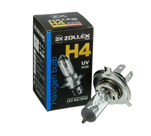  Автолампа Zollex H4 12V 60/55W 43T (2808924) 