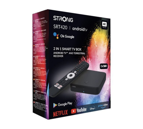 Медиаплеер Strong SRT 420 Android TV и эфирный приемник в одном устройстве (SRT 420)