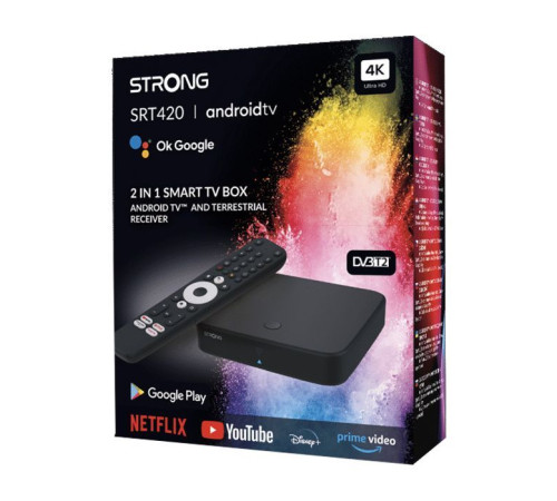 Медиаплеер Strong SRT 420 Android TV и эфирный приемник в одном устройстве (SRT 420)
