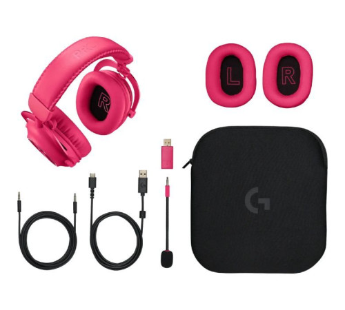 Наушники Logitech G Pro X 2 Lightspeed Wireless Magenta (981-001275)