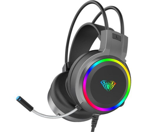 Наушники Aula S608 Wired Gaming Headset 3.5mm*2 + USB Black (6948391235509)