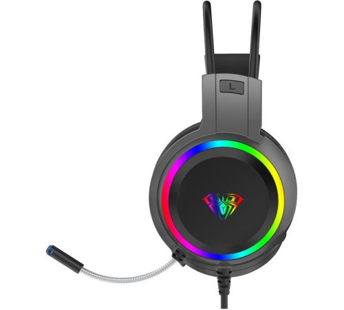 Наушники Aula S608 Wired Gaming Headset 3.5mm*2 + USB Black (6948391235509)