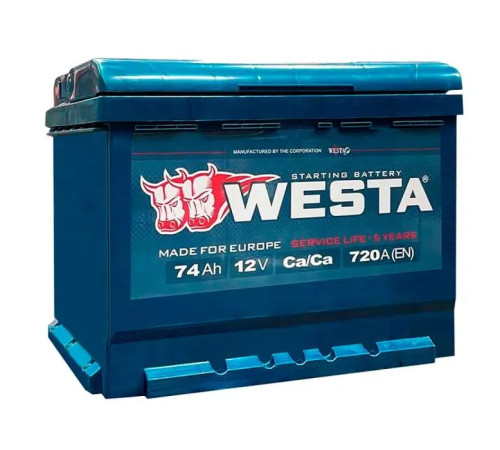 Аккумулятор автомобильный Westa 6CT-74 А (0)