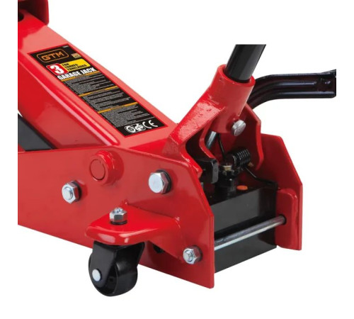 Домкрат GTM подкатной 3,5т (145-500мм) педаль подъема (T83502)