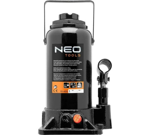 Домкрат Neo Tools гидравлический бутылочный 15т, 230-460мм (10-455)