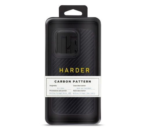 Чехол для мобильного телефона Harder Carbon Pattern Apple iPhone 14 Pro Black (ARM76779)
