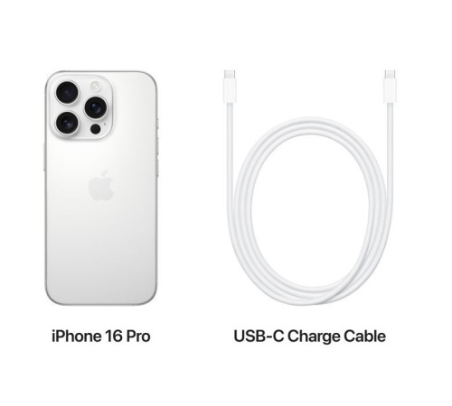 Мобильный телефон Apple iPhone 16 Pro 256GB White Titanium (MYNJ3)