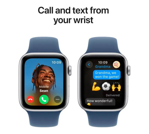 Смарт-часы Apple Watch SE 2024 GPS 40mm Silver Aluminium Case with Denim Sport Band - S/M (MXEC3QH/A)