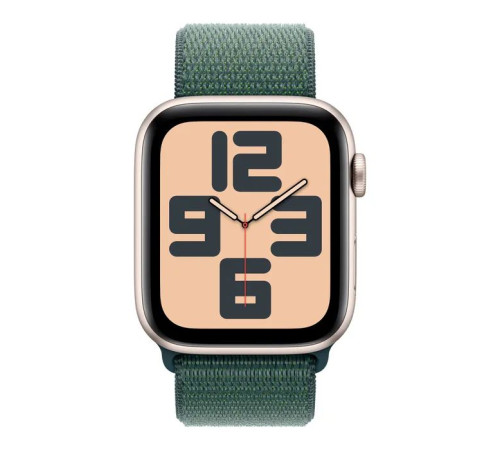 Смарт-часы Apple Watch SE 2024 GPS 40mm Starlight Aluminium Case with Lake Green Sport Loop (MXEH3QH/A)