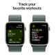 Смарт-часы Apple Watch SE 2024 GPS 40mm Starlight Aluminium Case with Lake Green Sport Loop (MXEH3QH/A)