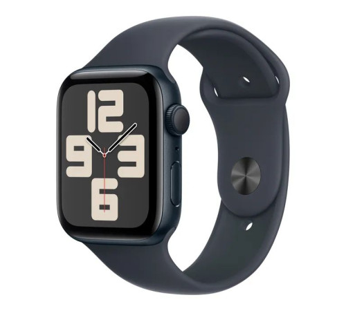 Смарт-часы Apple Watch SE 2024 GPS 44mm Midnight Aluminium Case с Midnight Sport Band - M/L (MXEK3QH/A)