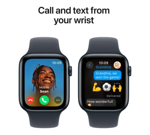 Смарт-часы Apple Watch SE 2024 GPS 44mm Midnight Aluminium Case с Midnight Sport Band - M/L (MXEK3QH/A)