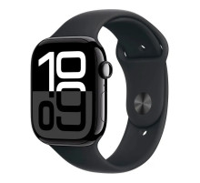 Смарт-часы Apple Watch Series 10 GPS 46mm Jet Black Aluminium Case with Black Sport Band - M/L (MWWQ3QH/A)