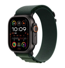 Смарт-часы Apple Watch Ultra 2 2024 GPS + Cellular 49mm Black Titanium Case with Dark Green Alpine Loop - Large (MX4T3UL/A)