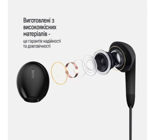 Наушники ColorWay 3.5 mm Wired Earphone Sound Wave Black (CW-WD04BK)