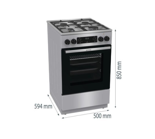  Плита Gorenje GKS5C70HXF 