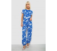 Костюм жіночий повсякденний з принтом, колір синій, 257R815