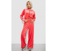 Спортивный костюм женский велюровый, цвет розовый, 257R4125