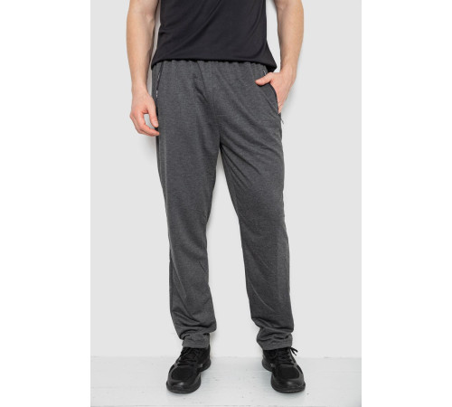 Спортивные штаны мужские, цвет темно-серый, 244R401