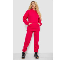 Спортивный костюм женский на флисе, цвет малиновый, 102R7711