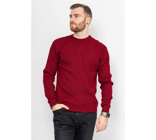 Свитер мужской, цвет бордовый, 161R880