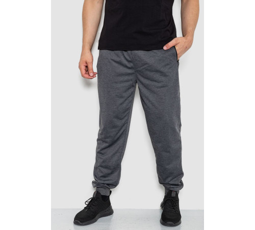 Спорт штаны мужские, цвет темно-серый, 244R41512