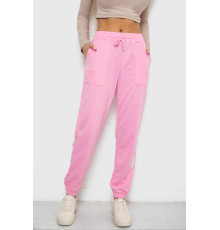 Спортивные штаны женские, цвет розовый, 238RJH015