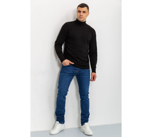 Свитер-гольф мужской, цвет черный, 161R892