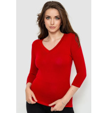 Лонгслив женский укороченный с рукавом 3/4, цвет бордовый, 186R509