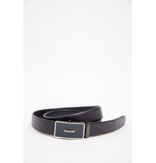 Черный мужской ремень, из эко-кожи, с автоматической пряжкой, 196RL3581A4-1