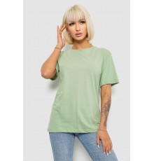 Футболка женская однотонная, цвет оливковый, 129R8900-1