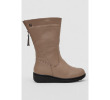 Сапоги женские зимние на меху, цвет бежевый, 243RY200