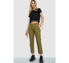 Брюки женские, цвет оливковый, 244R158