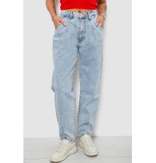 Джинси жіночі однотонні Mom 244R1826S21, колір Блакитний