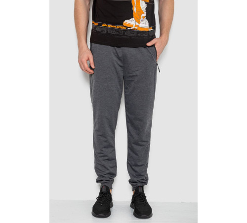 Спорт штаны мужские, цвет темно-серый, 244R41285