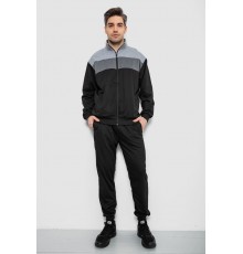 Спортивний костюм чоловічий, колір чорно-сірий, 244R9160