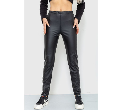 Лосины на флисе, цвет черный, 183R010