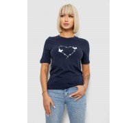 Футболка женская с принтом, цвет синий, 241R125