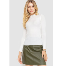 Водолазка женская однотонная, цвет белый, 204R019