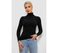 Гольф женский однотонный, цвет черный, 204R040